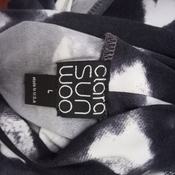 CLARA SUNWOO Blue Asymmetrical Sheath Dress - Picture 2 of 2